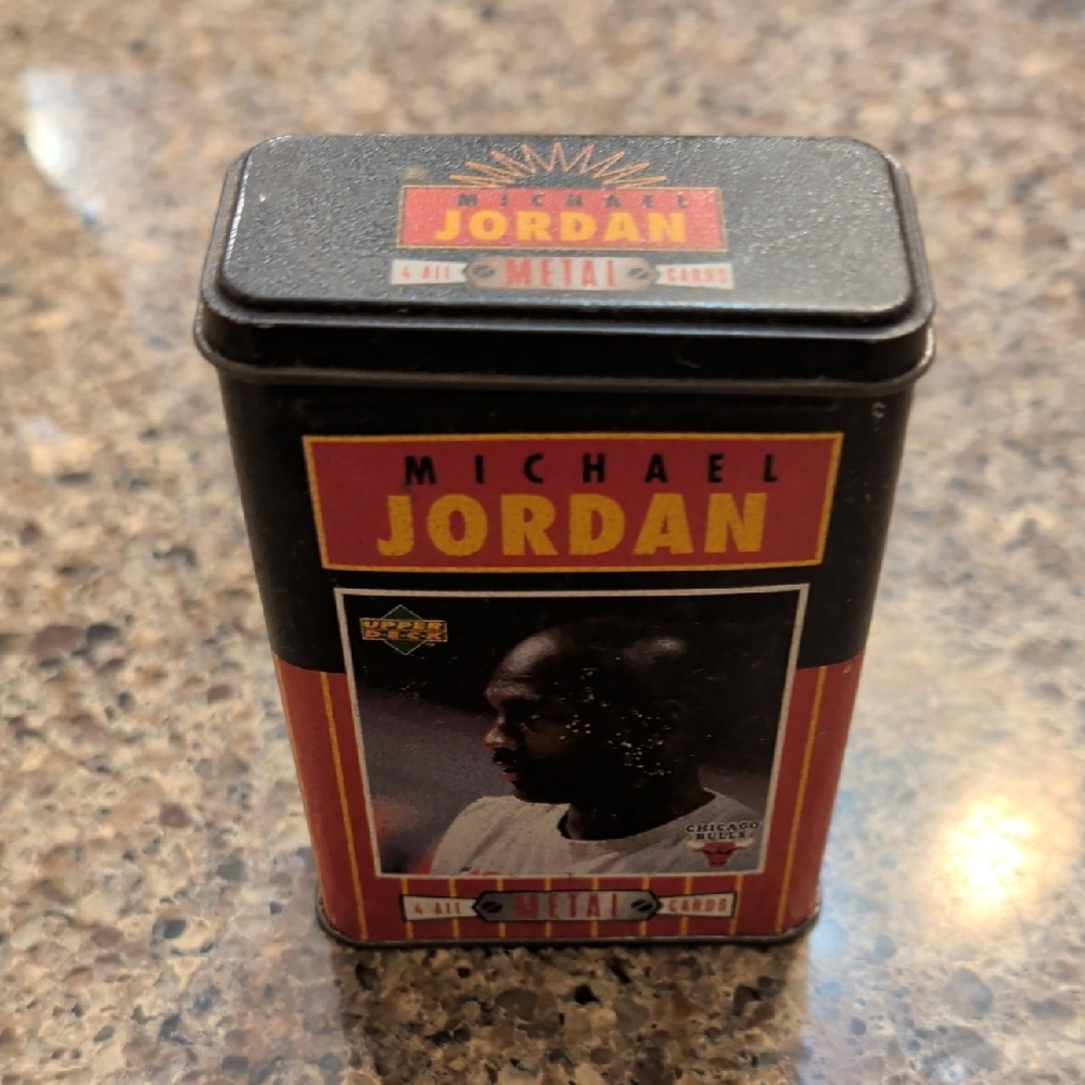 Michael Jordan Metal Trading Card Tin
